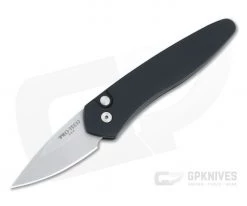 Protech Half-Breed Stonewashed S35VN Black California Legal Automatic 3605