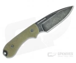 Bradford Guardian3 False Edge GPK Exclusive Nimbus Rex 45 3D Green Micarta Fixed Blade -EDC (Every Day Carry) Shop 3fe 102n rex45 3