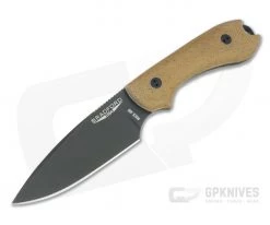Bradford Guardian3 False Edge GPK Exclusive Black DLC Rex 45 3D Natural Micarta Fixed Blade