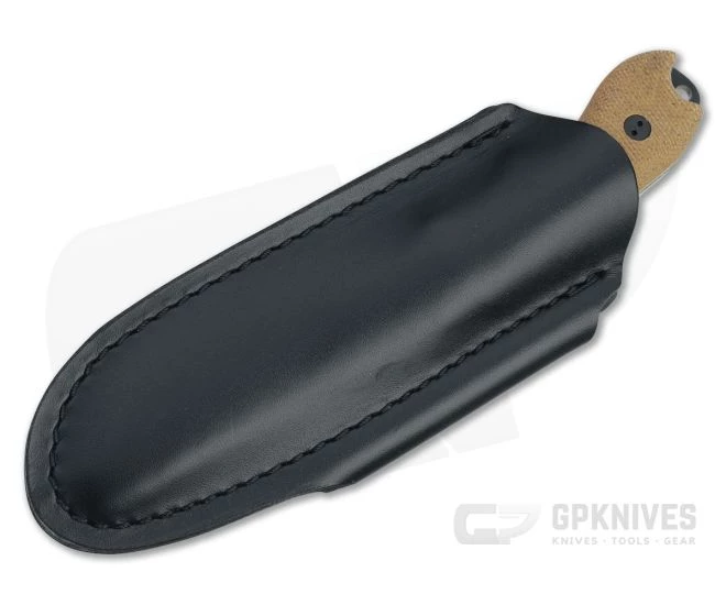 Bradford Guardian3 False Edge GPK Exclusive Black DLC Rex 45 3D Natural Micarta Fixed Blade 4 Bradford Guardian3 False Edge GPK Exclusive Black DLC Rex 45 3D Natural Micarta Fixed Blade - Image 2
