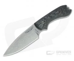 Bradford Guardian3 False Edge GPK Exclusive Stonewashed Rex 45 3D Microtextured Carbon Fiber Fixed Blade
