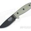 ESEE 3MIL Black Plain Blade Canvas Micarta Black Sheath with MOLLE Back -EDC (Every Day Carry) Shop 3mil p b