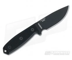 ESEE 3MIL Black Plain Blade Black G10 Black Sheath -EDC (Every Day Carry) Shop 3mil p blk 3