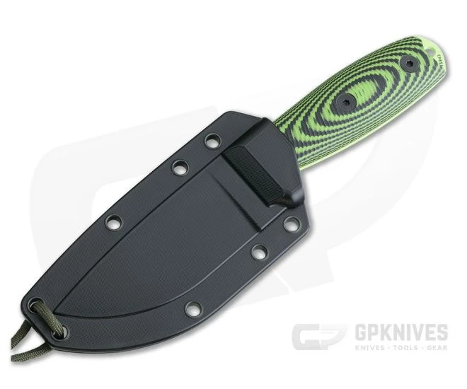 ESEE 3 Venom Green Blade 3D Neon Green/Black G10 Handles Fixed Blade 3PMVG-007 4 ESEE 3 Venom Green Blade 3D Neon Green/Black G10 Handles Fixed Blade 3PMVG-007 - Image 2