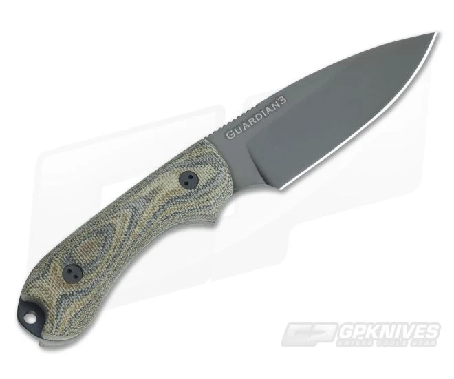 Bradford Guardian3 Sabre Ground DLC M390 3D Camo Micarta Fixed Blade 5 Bradford Guardian3 Sabre Ground DLC M390 3D Camo Micarta Fixed Blade - Image 3