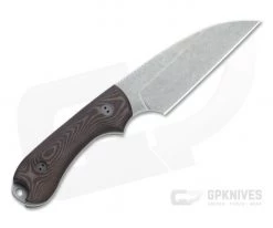 Bradford Knives Guardian3 Wharncliffe LTD 3D Chocolate/Red Richlite Stonewashed M390 Fixed Blade -EDC (Every Day Carry) Shop 3w 114 m390 3