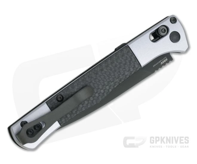 Benchmade Auto Fact Black S90V Carbon Fiber Inlaid Aluminum AXIS Lock Automatic Knife 4170BK 4 Benchmade Auto Fact Black S90V Carbon Fiber Inlaid Aluminum AXIS Lock Automatic Knife 4170BK - Image 2