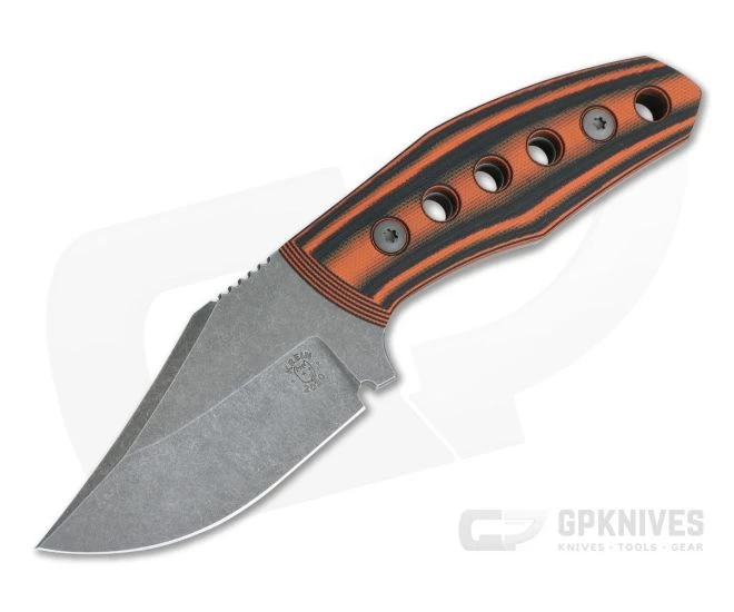 Tom Krein Custom Advocate Clip Point Acid Wash D2 Orange/Black G10 Tactical Fixed Blade 4246 3 Tom Krein Custom Advocate Clip Point Acid Wash D2 Orange/Black G10 Tactical Fixed Blade 4246