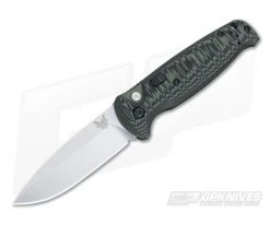 Benchmade 4300-1 CLA Composite Lite Auto Green/Black G10 Satin Plain Edge