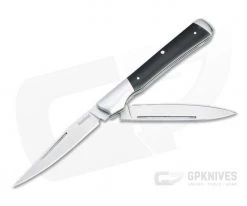 Kershaw Allegory Trapper Satin Stainless Steel Black Micarta Slip Joint Folder 4385