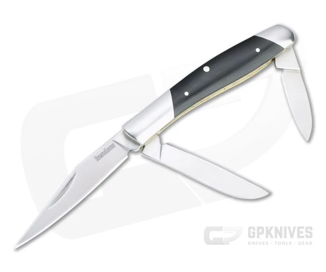 Kershaw Iredale Stockman Satin Stainless Steel Black Micarta Slip Joint Folder 4386 3 Kershaw Iredale Stockman Satin Stainless Steel Black Micarta Slip Joint Folder 4386