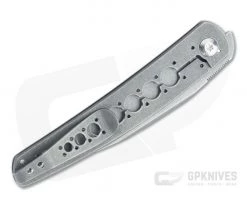 Brad Zinker Swayback Wharncliffe FLF Stonewashed CPM-154 Titanium Front Flipper 4468 -EDC (Every Day Carry) Shop 4468 2