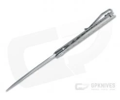 Brad Zinker Swayback Wharncliffe FLF Stonewashed CPM-154 Titanium Front Flipper 4468 -EDC (Every Day Carry) Shop 4468 3