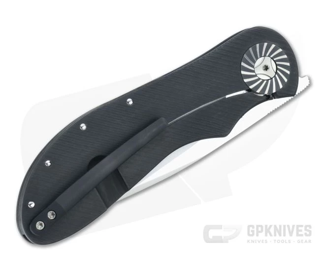 JD Van Deventer Custom EDC Front Flipper Drop Point Turbo Cut Collars Titanium Frame Lock 4593 4 JD Van Deventer Custom EDC Front Flipper Drop Point Turbo Cut Collars Titanium Frame Lock 4593 - Image 2