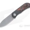 Burger Custom EXK Plus Acid Wash M390 Mars Valley Fatcarbon Inlaid Carbon Fiber Front Flipper 4664 -EDC (Every Day Carry) Shop 4664 1