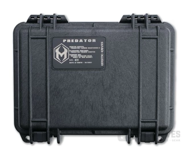 Heretic Knives Predator Manticore-E Tanto Set Battleworn DLC Red Camo Carbon Fiber OTF Automatic 4676 10 Heretic Knives Predator Manticore-E Tanto Set Battleworn DLC Red Camo Carbon Fiber OTF Automatic 4676 - Image 8