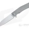 Burger Custom Sierra Satin Elmax Satin Hardware Titanium Frame Lock Flipper 4690 -EDC (Every Day Carry) Shop 4690 1