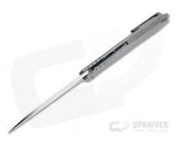 Burger Custom Sierra Satin Elmax Gold Hardware Titanium Frame Lock Flipper 4691 -EDC (Every Day Carry) Shop 4691 3