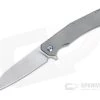 Burger Custom Sierra Satin Elmax Blue Hardware Titanium Frame Lock Flipper 4692 -EDC (Every Day Carry) Shop 4692 1