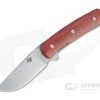 Brad Zinker Bartlow Shorty Trapper LLF Flipper Stonewashed CPM-154 Chili Pepper Micarta Folder 4711 -EDC (Every Day Carry) Shop 4711 1