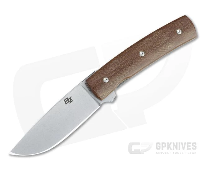 Brad Zinker FR LLF Stonewashed CPM-154 Crosscut Natural Micarta Liner Lock Flipper 4712 3 Brad Zinker FR LLF Stonewashed CPM-154 Crosscut Natural Micarta Liner Lock Flipper 4712