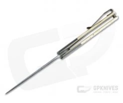 Brad Zinker Urban Trapper LLF Damasteel Zirconium Bolstered Mammoth Front Flipper 4713 -EDC (Every Day Carry) Shop 4713 3