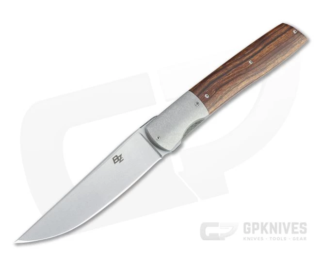 Brad Zinker Urban Trapper Front Flipper LLF Stonewashed CPM-154 Bolstered Desert Ironwood Folder 4714 3 Brad Zinker Urban Trapper Front Flipper LLF Stonewashed CPM-154 Bolstered Desert Ironwood Folder 4714