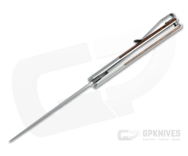 Brad Zinker Urban Trapper Front Flipper LLF Stonewashed CPM-154 Bolstered Desert Ironwood Folder 4714 5 Brad Zinker Urban Trapper Front Flipper LLF Stonewashed CPM-154 Bolstered Desert Ironwood Folder 4714 - Image 3