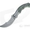 Alan Folts Rite #5 Damasteel Zirconium Bolstered Green Carbon Flake Persian Folder 4751 -EDC (Every Day Carry) Shop 4751 1