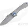 Simeon Custom Knives UnBo Flipper Smoke CPM 154 Blasted Titanium Folder 4757 -EDC (Every Day Carry) Shop 4757 1