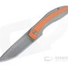 Simeon Custom Knives IcePick Rhino Flipper Milled Smoke CPM 154 Orange G10 Titanium Folder 4759 -EDC (Every Day Carry) Shop 4759 1