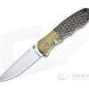 John W. Smith Custom Nexus Satin S45VN Titanium Bolstered Lightning Strike Carbon Fiber Folder 4778