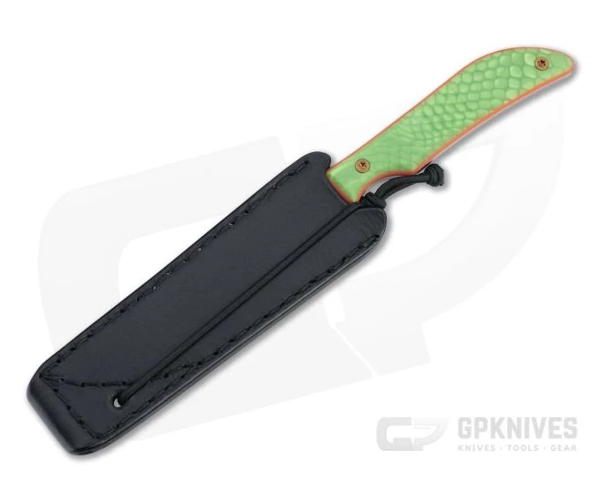 Lhotak Designs RL6 Mini Utility ATI 425 Green Snake Juma Fixed Blade 4793 4 Lhotak Designs RL6 Mini Utility ATI 425 Green Snake Juma Fixed Blade 4793 - Image 2