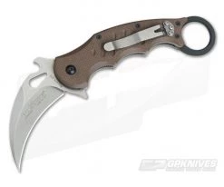 Fox Knives 479 Karambit Dark Earth G10 Stonewash Blade 479ESW