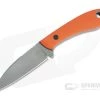 Tom Krein Custom TK-11 Wharncliffe Acid Washed S35VN Blasted Orange G10 Fixed Blade -EDC (Every Day Carry) Shop 4800 1