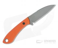 Tom Krein Custom TK-11 Wharncliffe Acid Washed S35VN Blasted Orange G10 Fixed Blade -EDC (Every Day Carry) Shop 4800 3