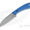 Tom Krein Custom TK-11 Wharncliffe Acid Washed S35VN Blasted Blue G10 Fixed Blade -EDC (Every Day Carry) Shop 4801 1