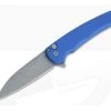 Protech Malibu Flipper Blue GPK Exclusive Acid Washed 20CV Modified Wharncliffe Button Lock Folder 5102-BLUE-AW -EDC (Every Day Carry) Shop 5102 blue 1