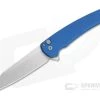 Protech Malibu Flipper Reverse Tanto Stonewashed 20CV Textured Blue Aluminum Folder 5205-BLUE -EDC (Every Day Carry) Shop 5205 blue 1 1