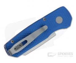 Protech Runt 5 Reverse Tanto Stonewashed 20CV Textured Blue Aluminum Automatic R5205 -EDC (Every Day Carry) Shop 5205 blue 2