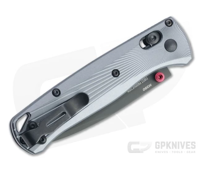 Benchmade Bugout Black M390 Milled Gray Aluminum AXIS Lock Folder 535BK-4 4 Benchmade Bugout Black M390 Milled Gray Aluminum AXIS Lock Folder 535BK-4 - Image 2