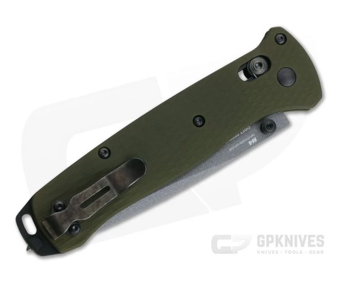 Benchmade Bailout Tanto Gray Cerakote M4 Green Aluminum Axis Lock 537GY-1 4 Benchmade Bailout Tanto Gray Cerakote M4 Green Aluminum Axis Lock 537GY-1 - Image 2