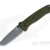 Benchmade Bailout Tanto Gray Cerakote M4 Green Aluminum Axis Lock 537GY-1 -EDC (Every Day Carry) Shop 537gy 1 3