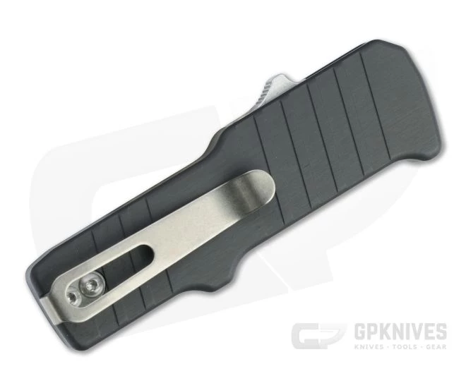 HK Micro Incursion Clip Point Tumbled 154CM Gray Aluminum CA Legal OTF Automatic 54032 4 HK Micro Incursion Clip Point Tumbled 154CM Gray Aluminum CA Legal OTF Automatic 54032 - Image 2