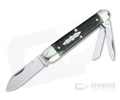 Tidioute Cutlery #59 Shaffer Farm Whittler Slip Joint Mint Chocolate Jigged Bone Folder 592322