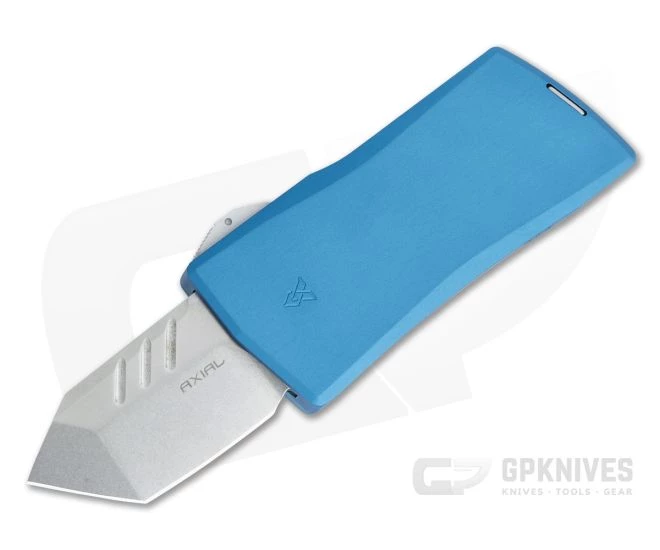 Axial Dart Tanto Stonewashed 20CV Blue CA Legal OTF Automatic 3 Axial Dart Tanto Stonewashed 20CV Blue CA Legal OTF Automatic