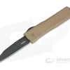 Axial Shift Wharncliffe DLC S35VN Tan OTF Automatic -EDC (Every Day Carry) Shop 63741 1