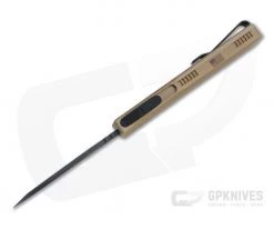 Axial Shift Wharncliffe DLC S35VN Tan OTF Automatic -EDC (Every Day Carry) Shop 63741 3