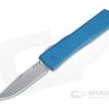 Axial Shift Clip Point Stonewashed 20CV Blue OTF Automatic -EDC (Every Day Carry) Shop 63787 1