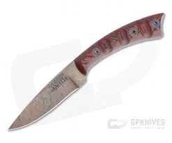 Dawson Knives Angler Arizona Copper 3V Red/Black G10 Fixed Blade